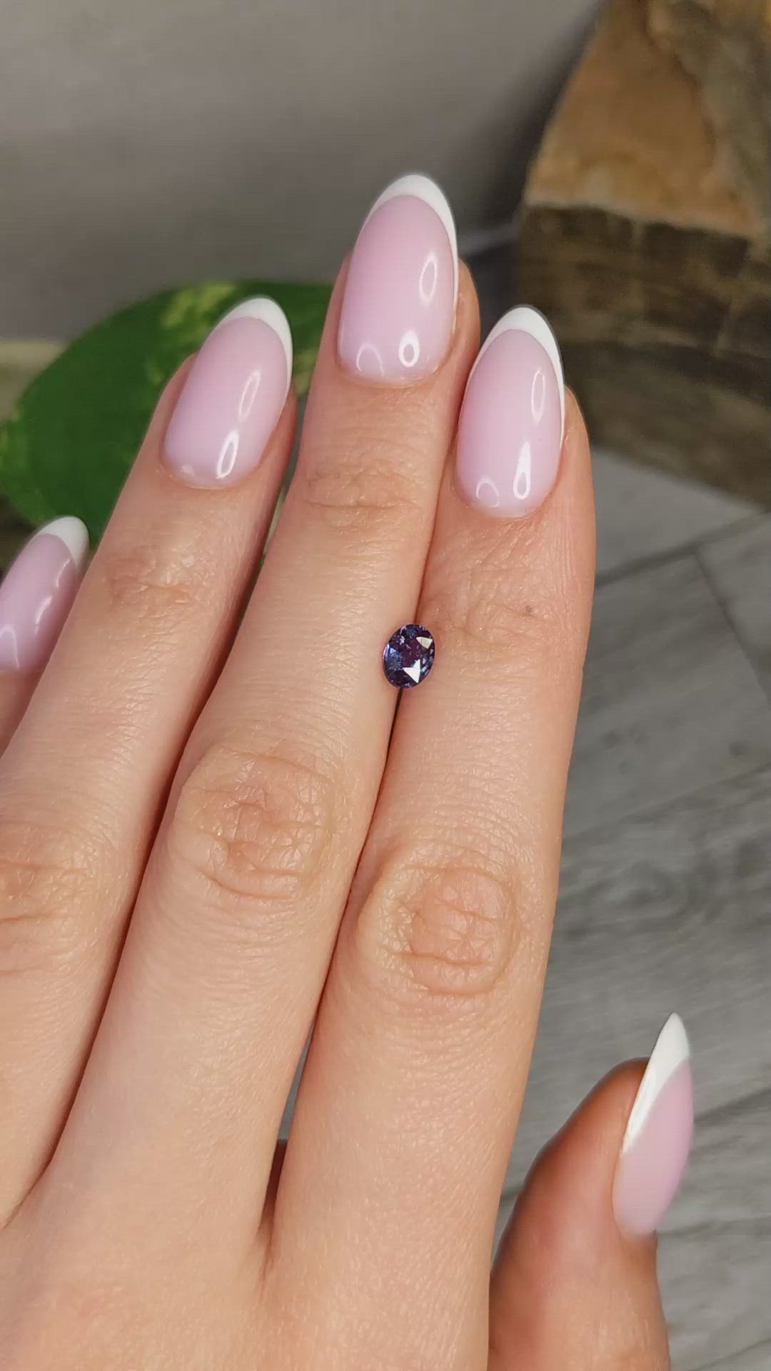 0.62 Ct. Alexandrite from Brazil Size Video