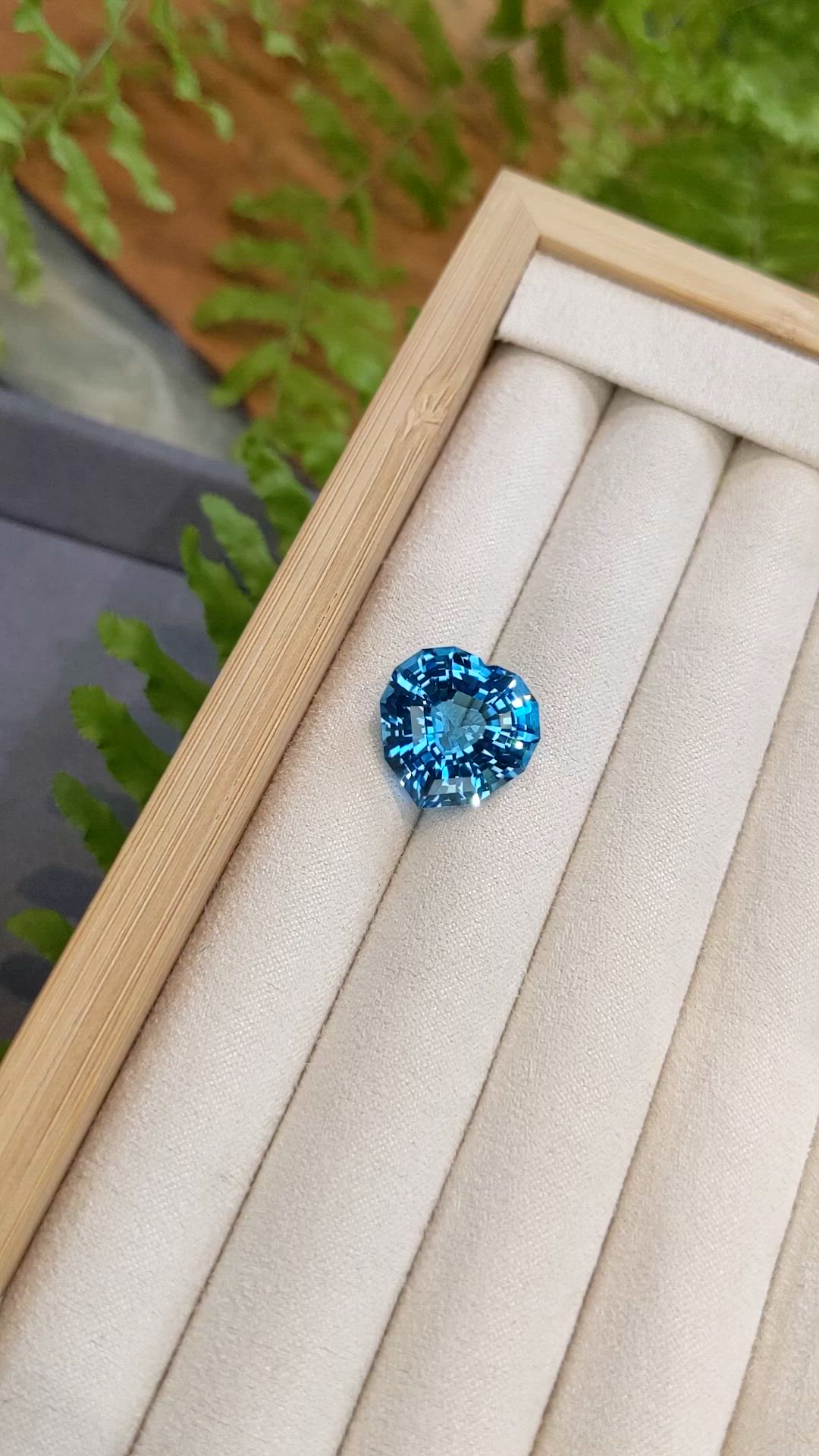 17.13 Ct. Swiss Blue Topaz from Brazil Size Video