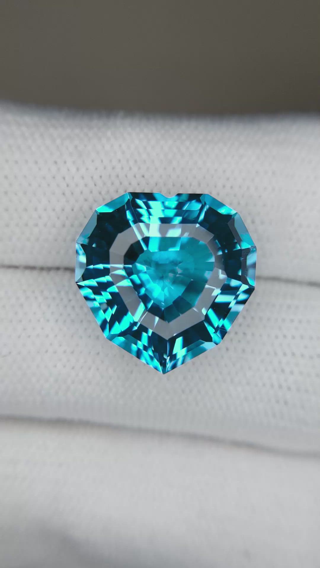 17.13 Ct. Swiss Blue Topaz from Brazil Size Video