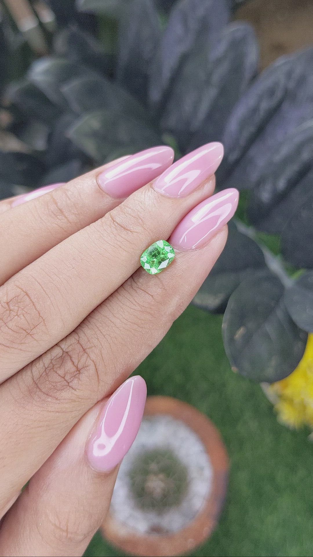 1.06 Ct. Tsavorite Garnet from Kenya Size Video