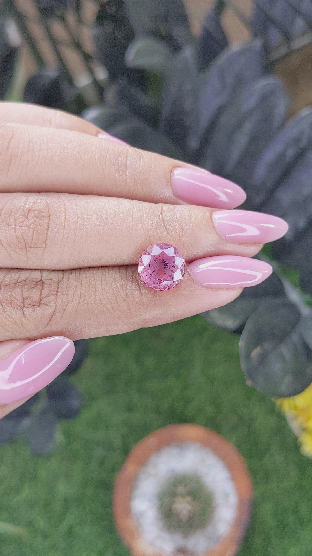 3.44 Ct. Pink Tourmaline from Madagascar Size Video