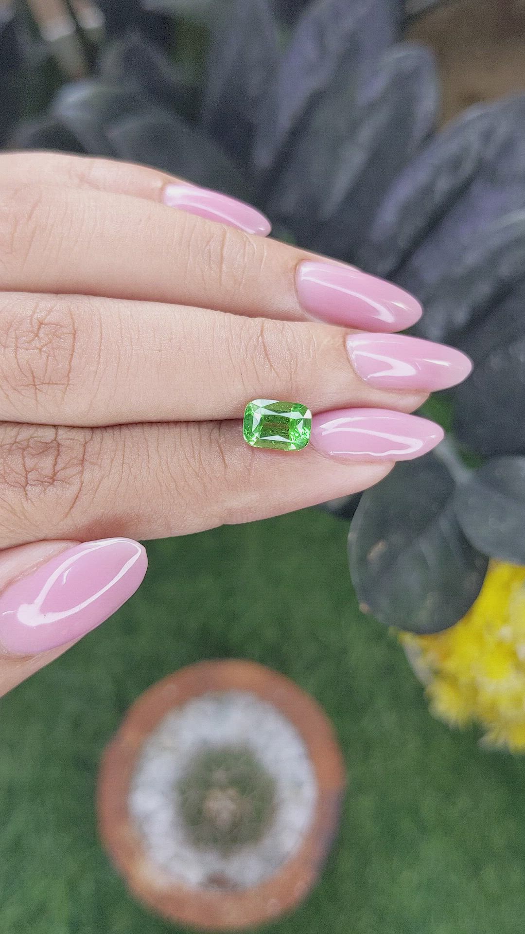 1.87 Ct. Tsavorite Garnet from Kenya Size Video