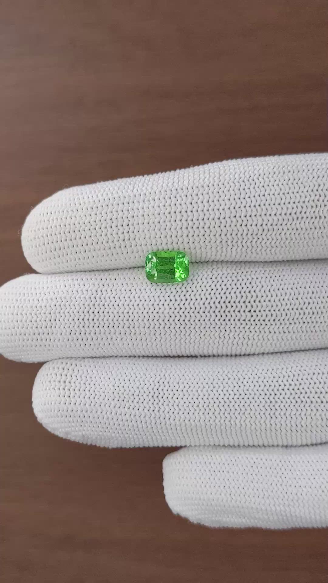 1.87 Ct. Tsavorite Garnet from Kenya Size Video