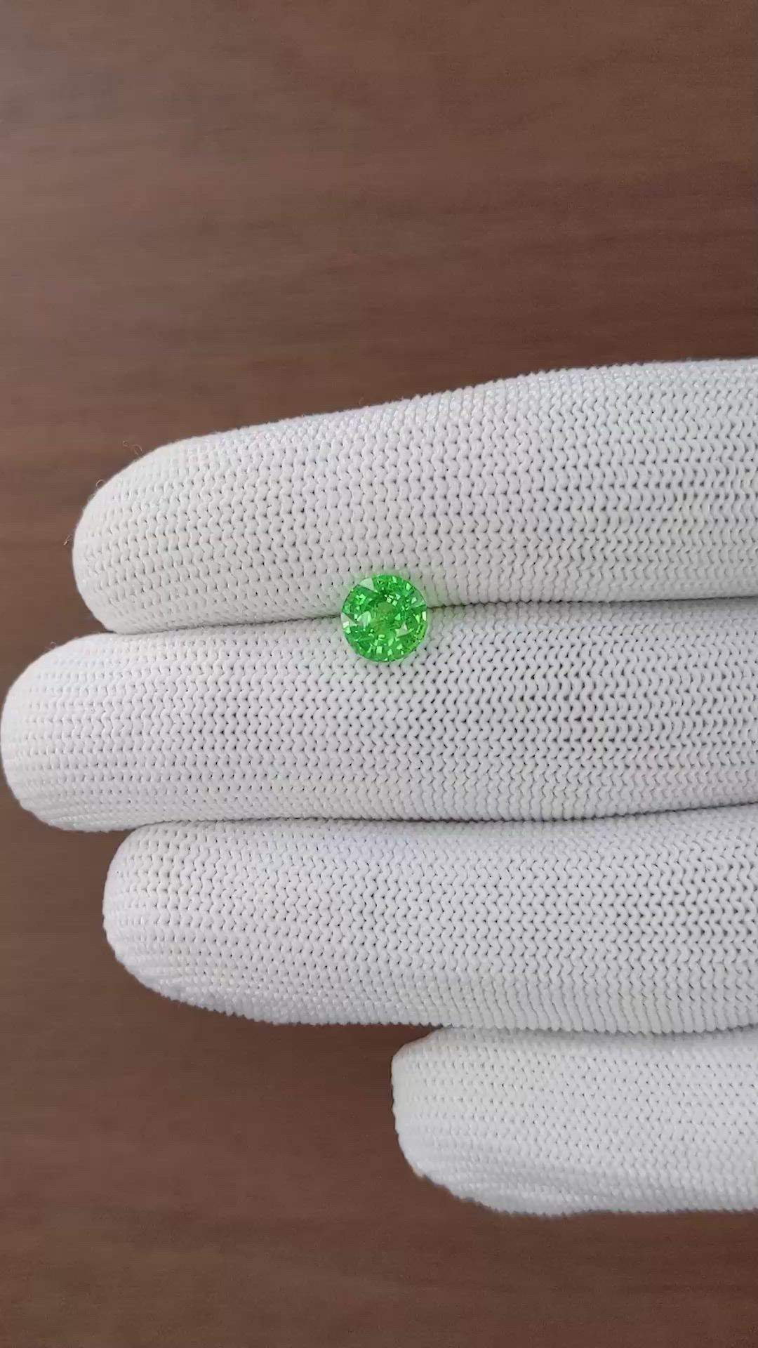 1.79 Ct. Tsavorite Garnet from Kenya Size Video