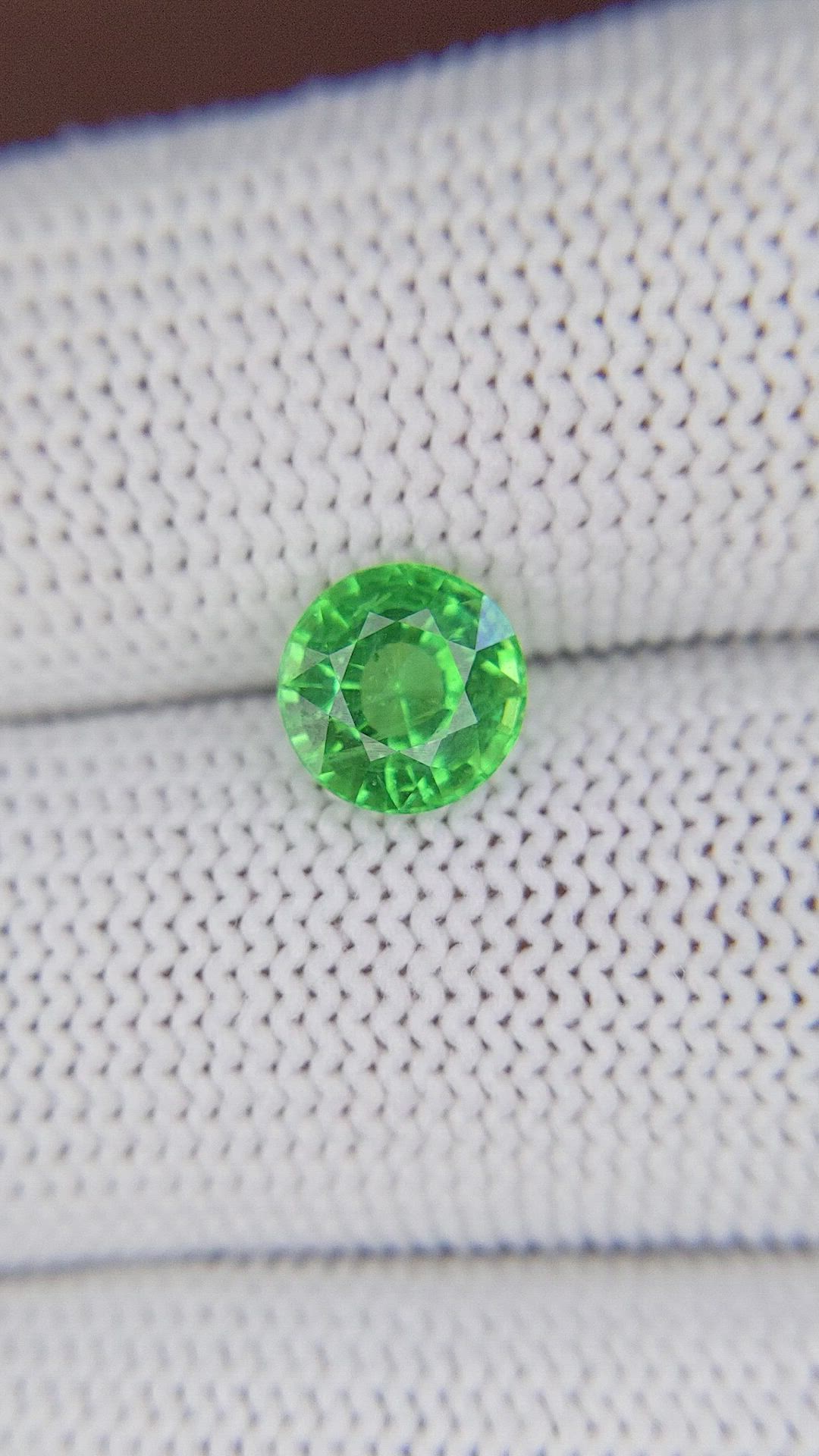 1.79 Ct. Tsavorite Garnet from Kenya Size Video