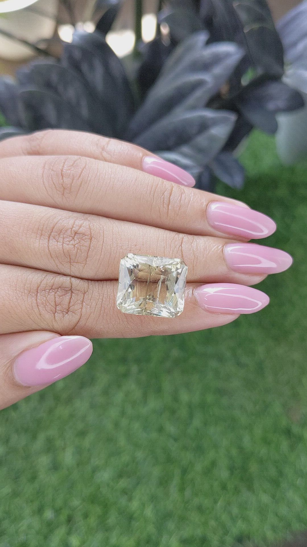 15.66 Ct. Yellow Scapolite from Ceylon (Sri Lanka) Size Video