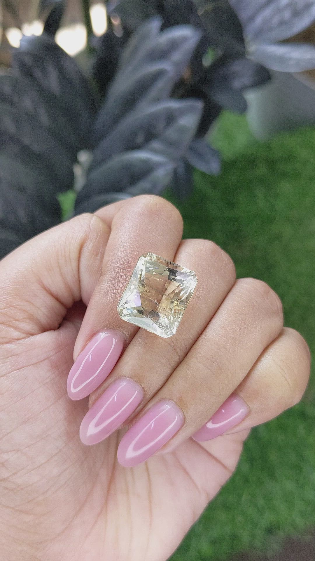 15.66 Ct. Yellow Scapolite from Ceylon (Sri Lanka) Size Video