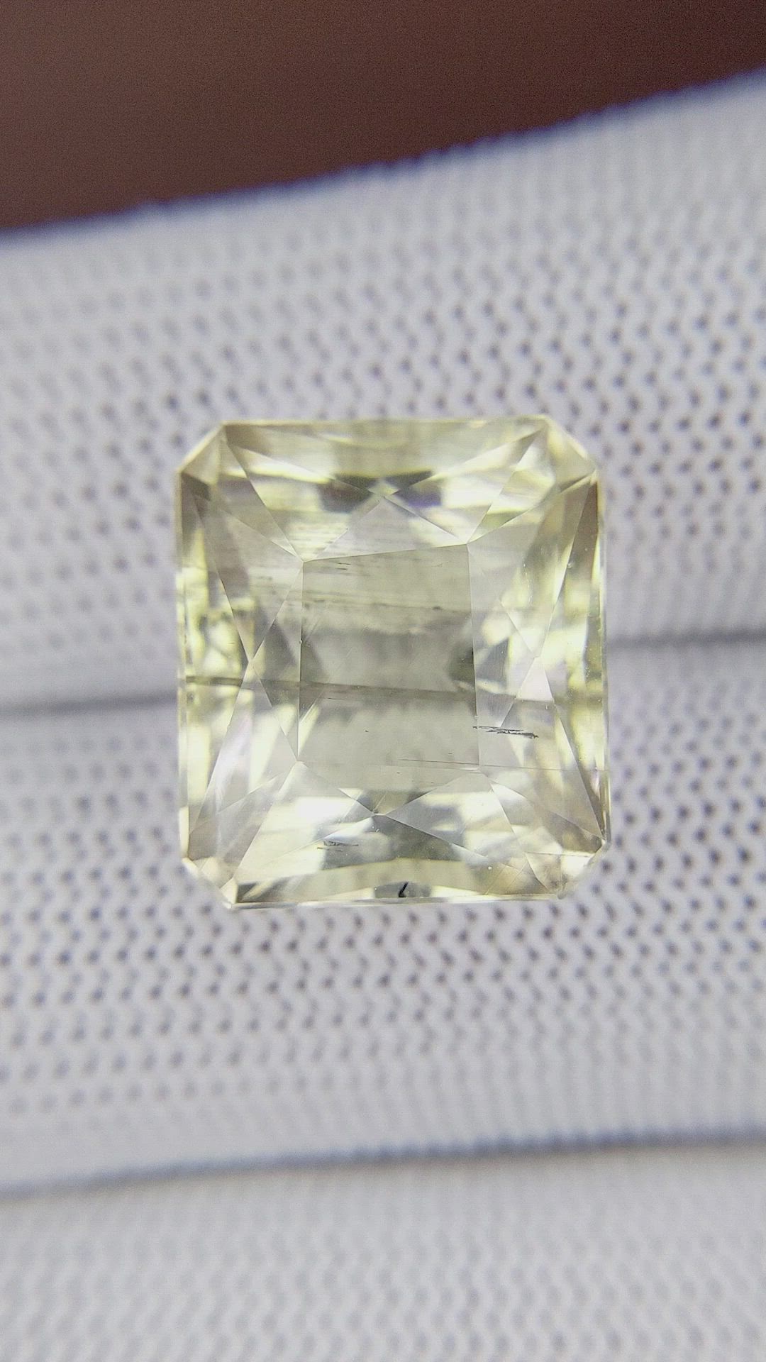 15.66 Ct. Yellow Scapolite from Ceylon (Sri Lanka) Size Video