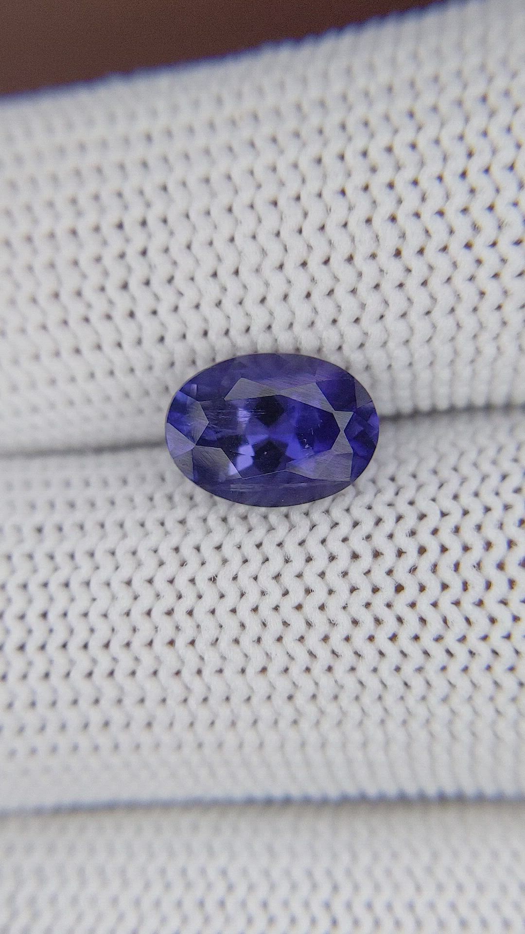 1.83 Ct. Bluish Purple Iolite from Ceylon (Sri Lanka) Size Video