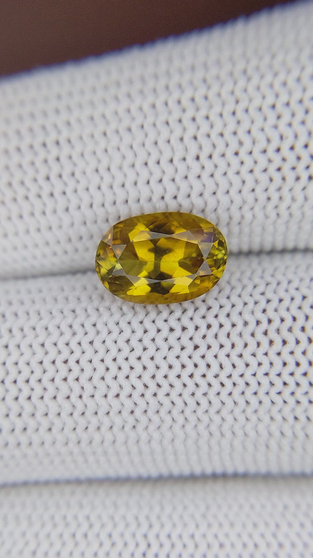 2.74 Ct. Yellowish Brown Tourmaline from Ceylon (Sri Lanka) Size Video
