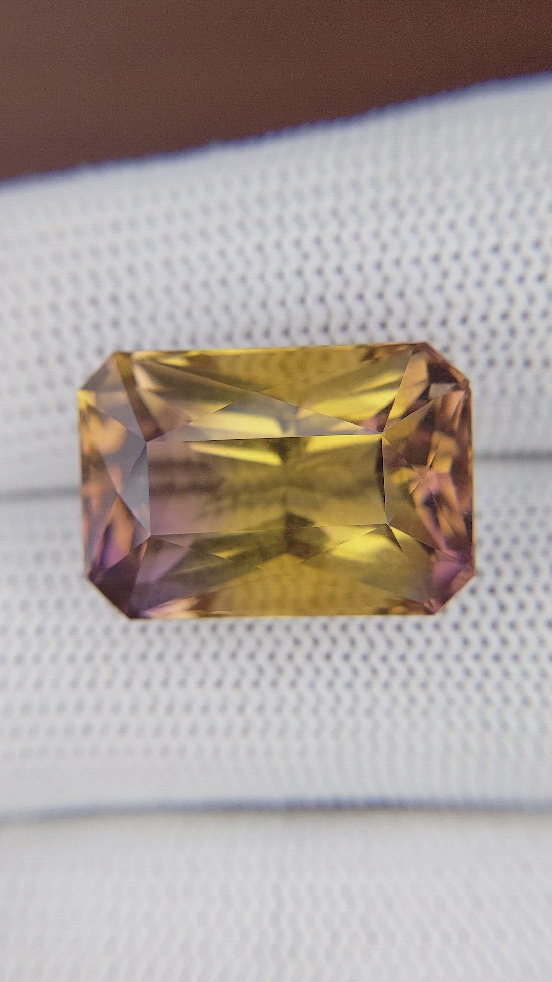 19.24 Ct. Bi Color Ametrine from Ceylon (Sri Lanka) Size Video