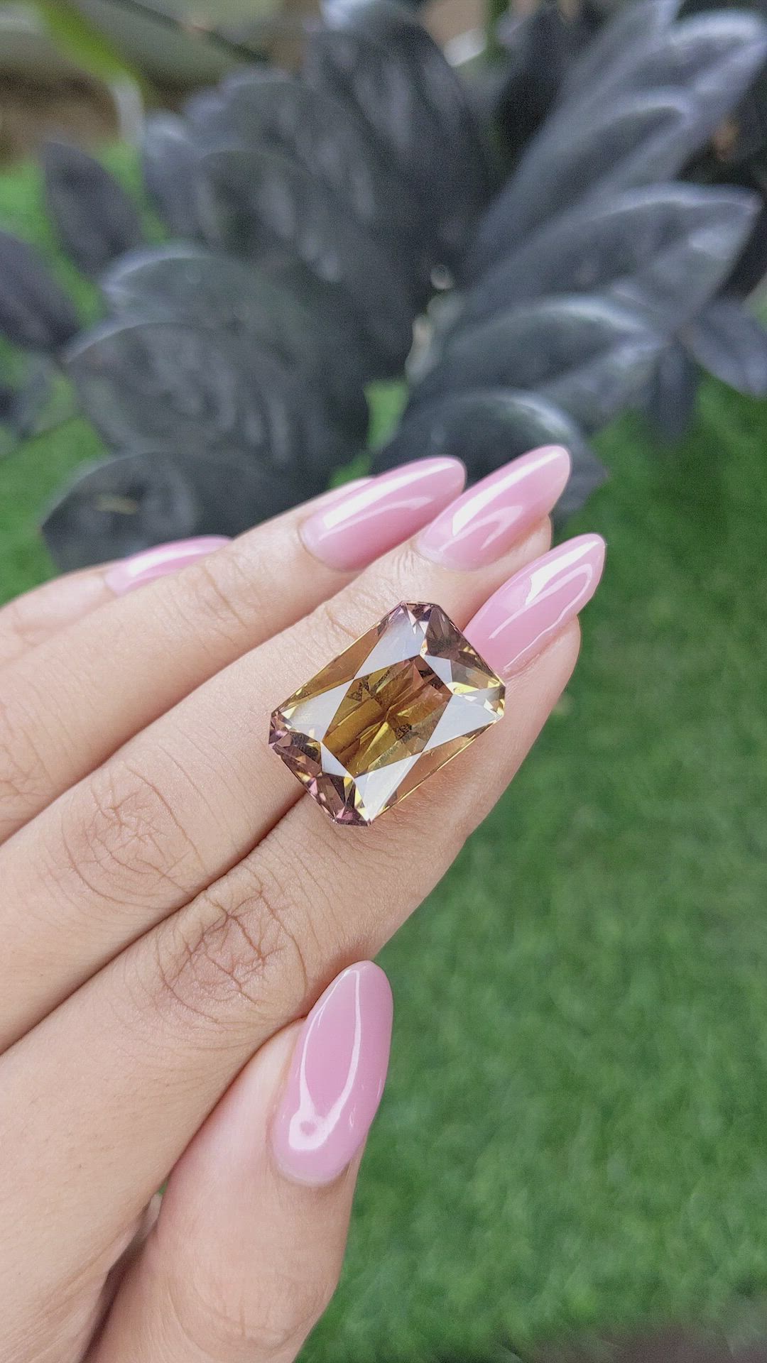 19.24 Ct. Bi Color Ametrine from Ceylon (Sri Lanka) Size Video