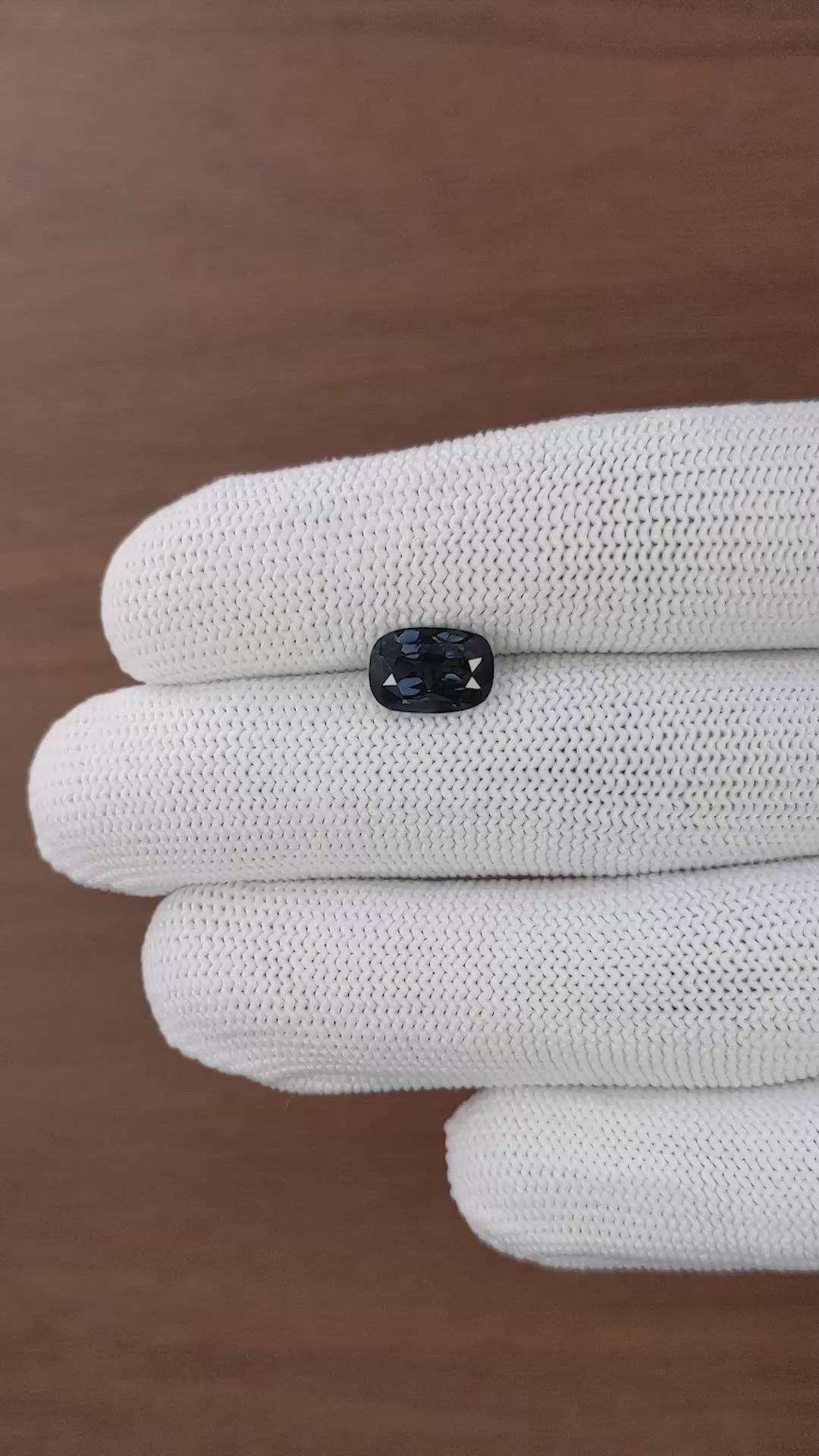 2.62 Ct. Blue Spinel from Ceylon (Sri Lanka) Size Video