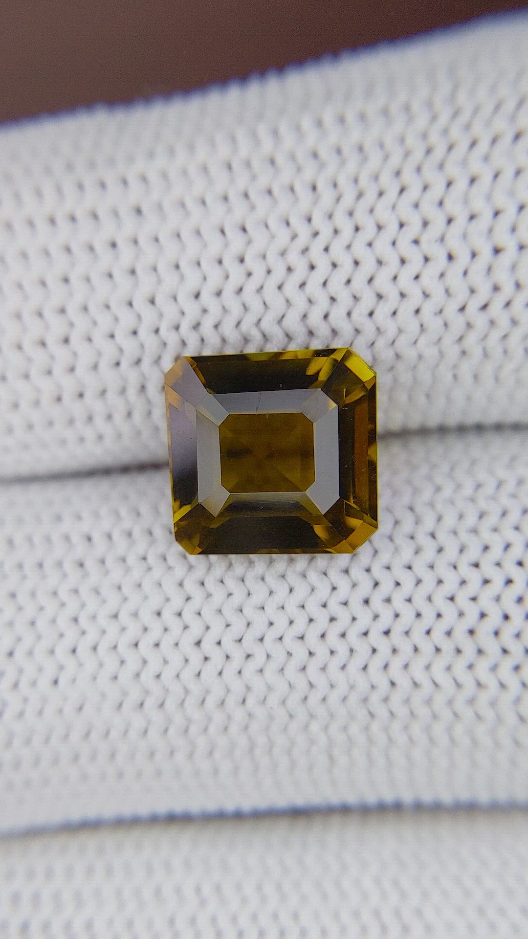 4.28 Ct. Yellowish Brown Tourmaline from Ceylon (Sri Lanka) Size Video