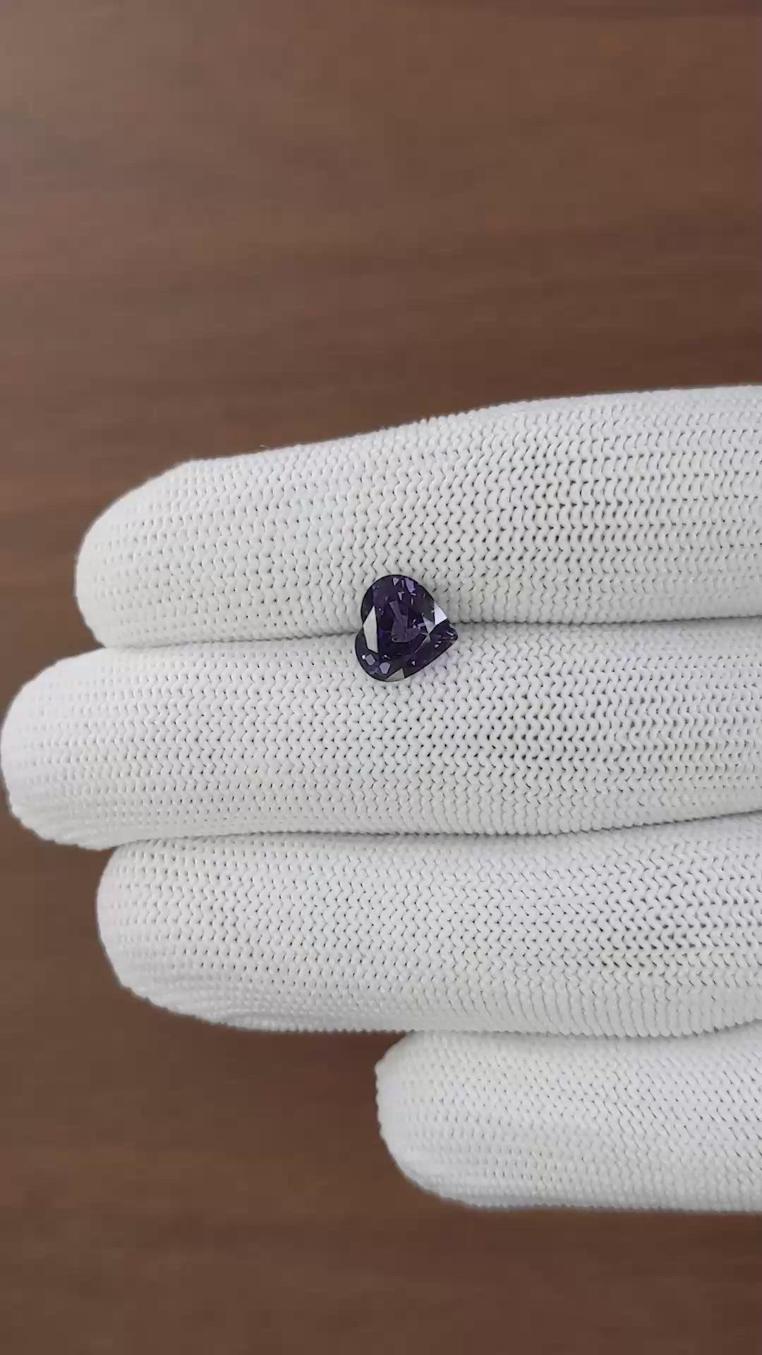 2.77 Ct. Purple Spinel from Ceylon (Sri Lanka) Size Video