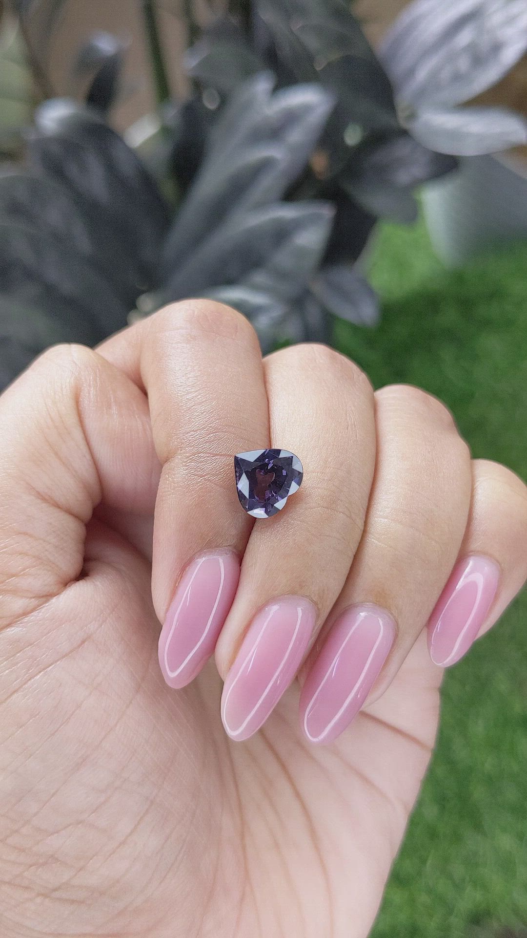 2.77 Ct. Purple Spinel from Ceylon (Sri Lanka) Size Video