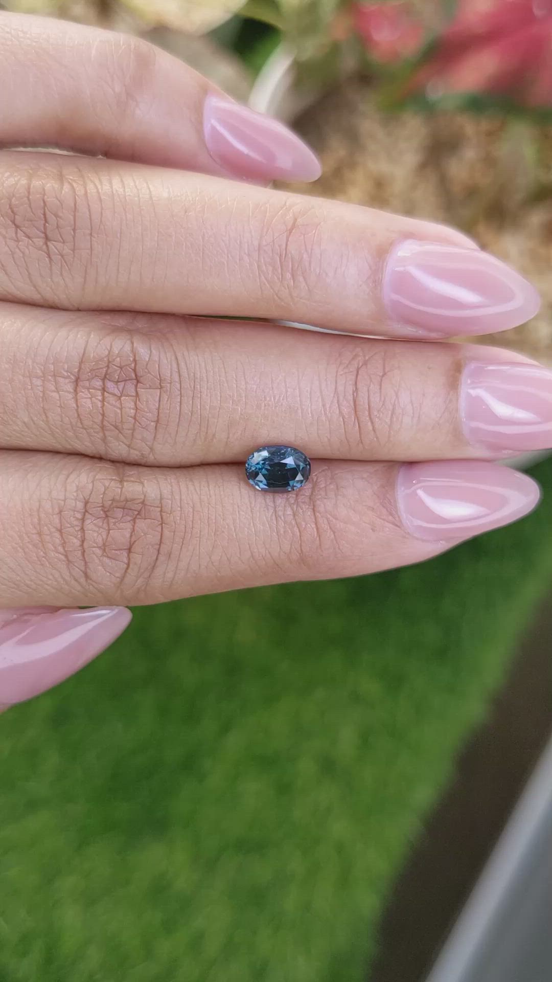1.19 Ct. Greenish Blue Spinel from Ceylon (Sri Lanka) Size Video