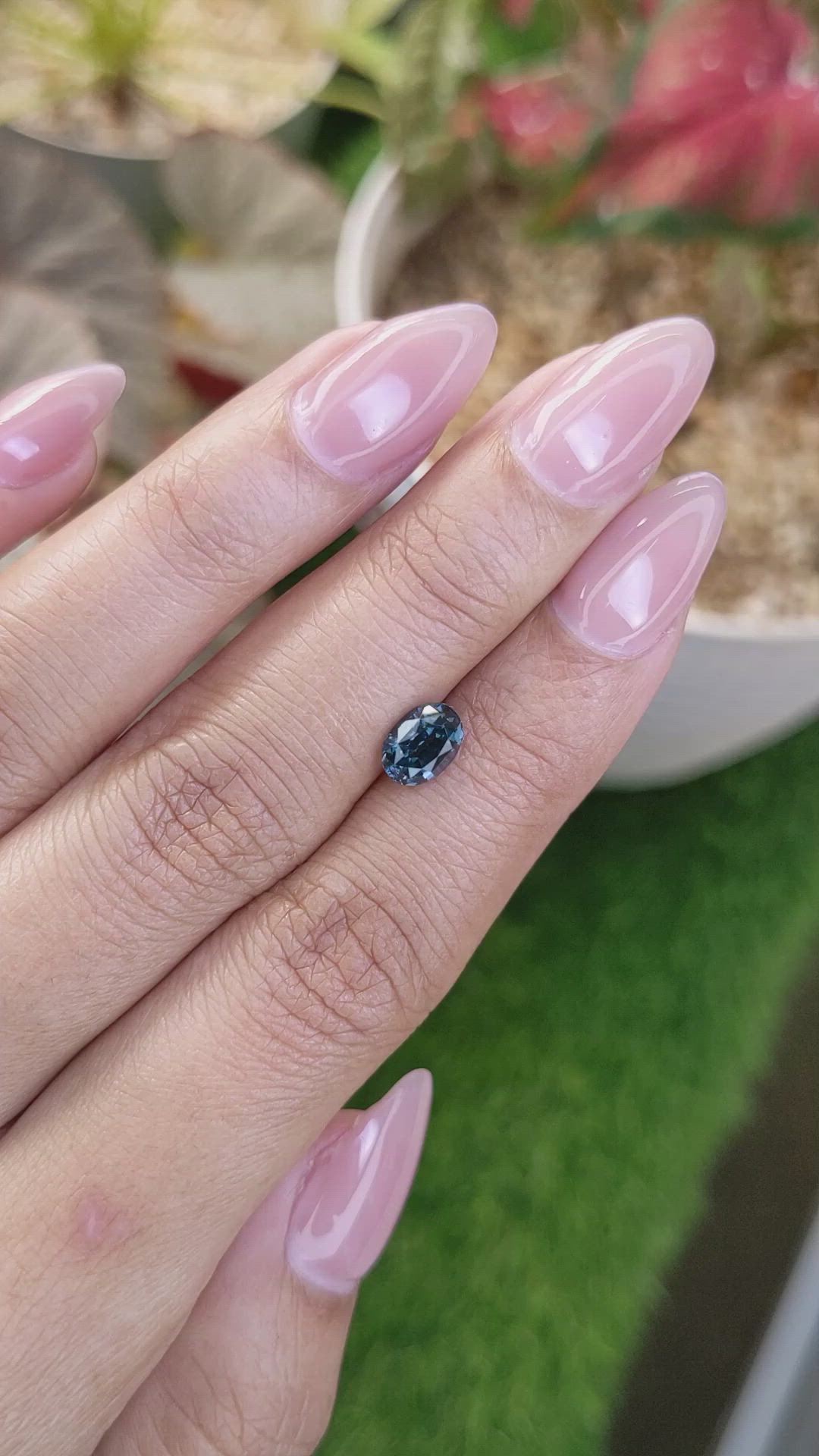 1.19 Ct. Greenish Blue Spinel from Ceylon (Sri Lanka) Size Video