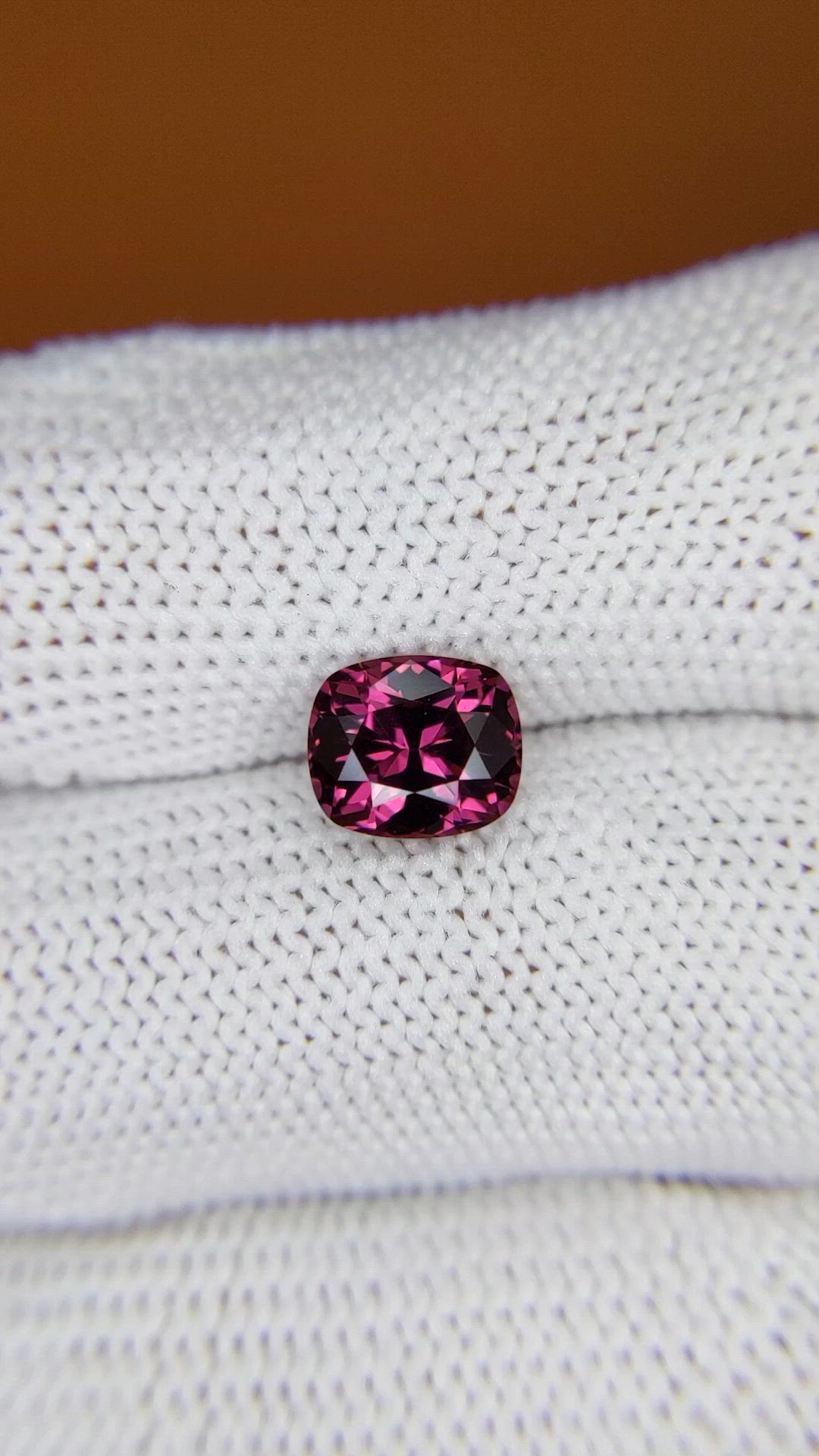 2.16 Ct. Purplish Pink Garnet from Ceylon (Sri Lanka) Size Video