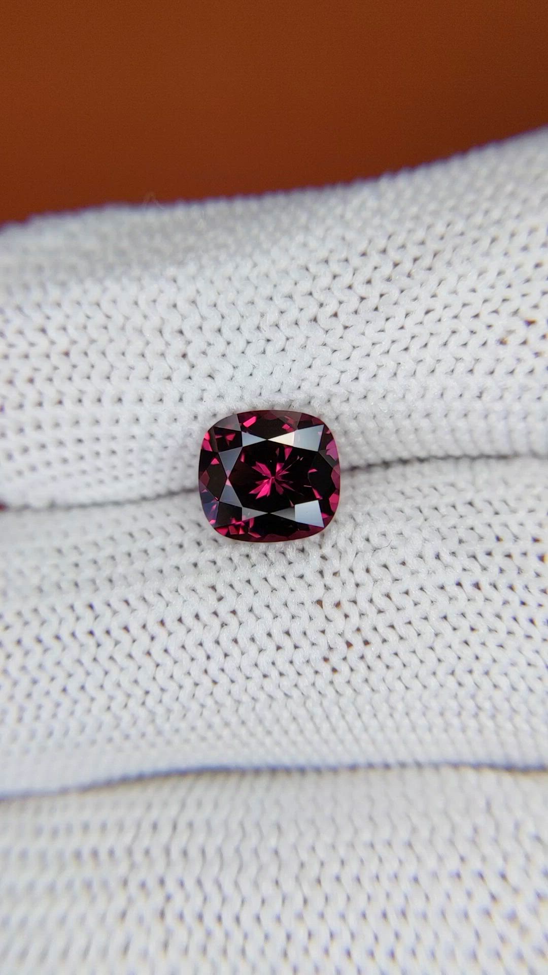 2.17 Ct. Purplish Pink Garnet from Ceylon (Sri Lanka) Size Video