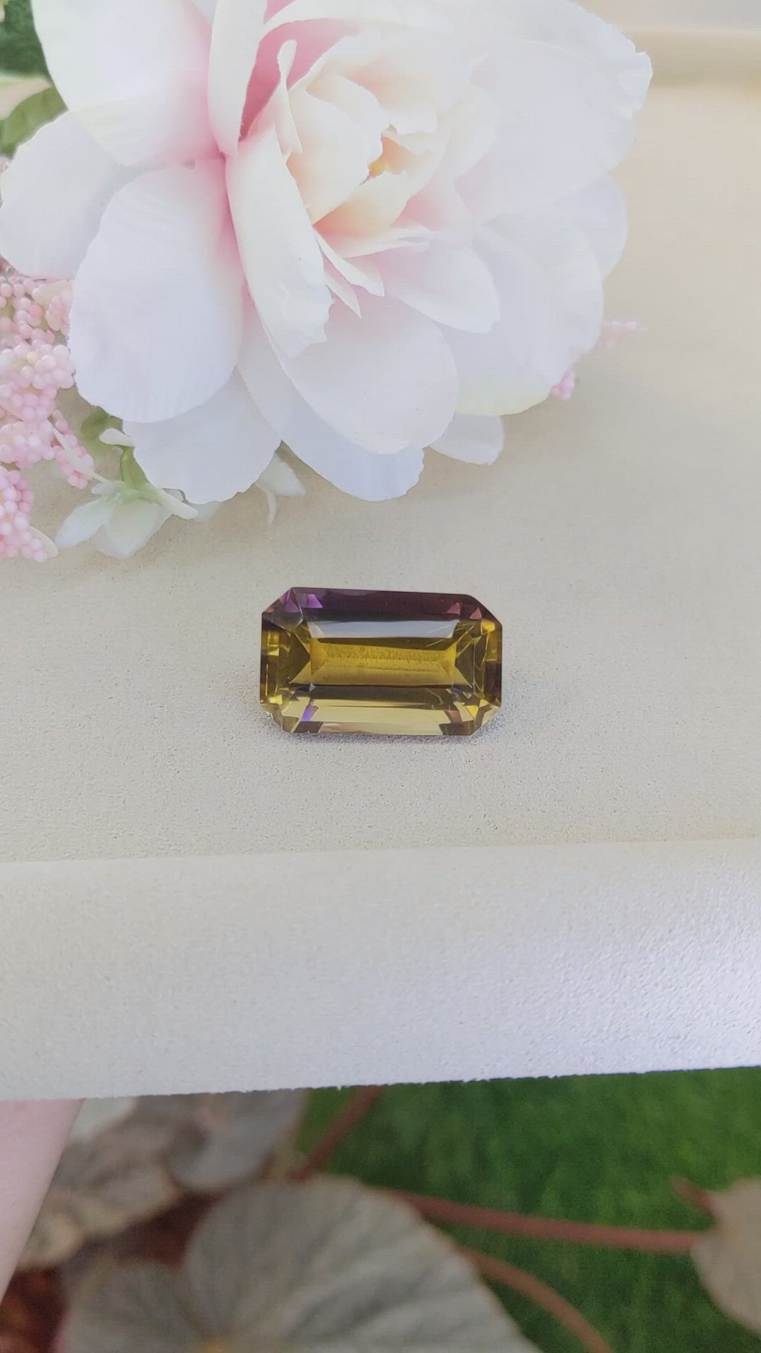 33.59 Ct. Bi Color Ametrine from Madagascar Size Video