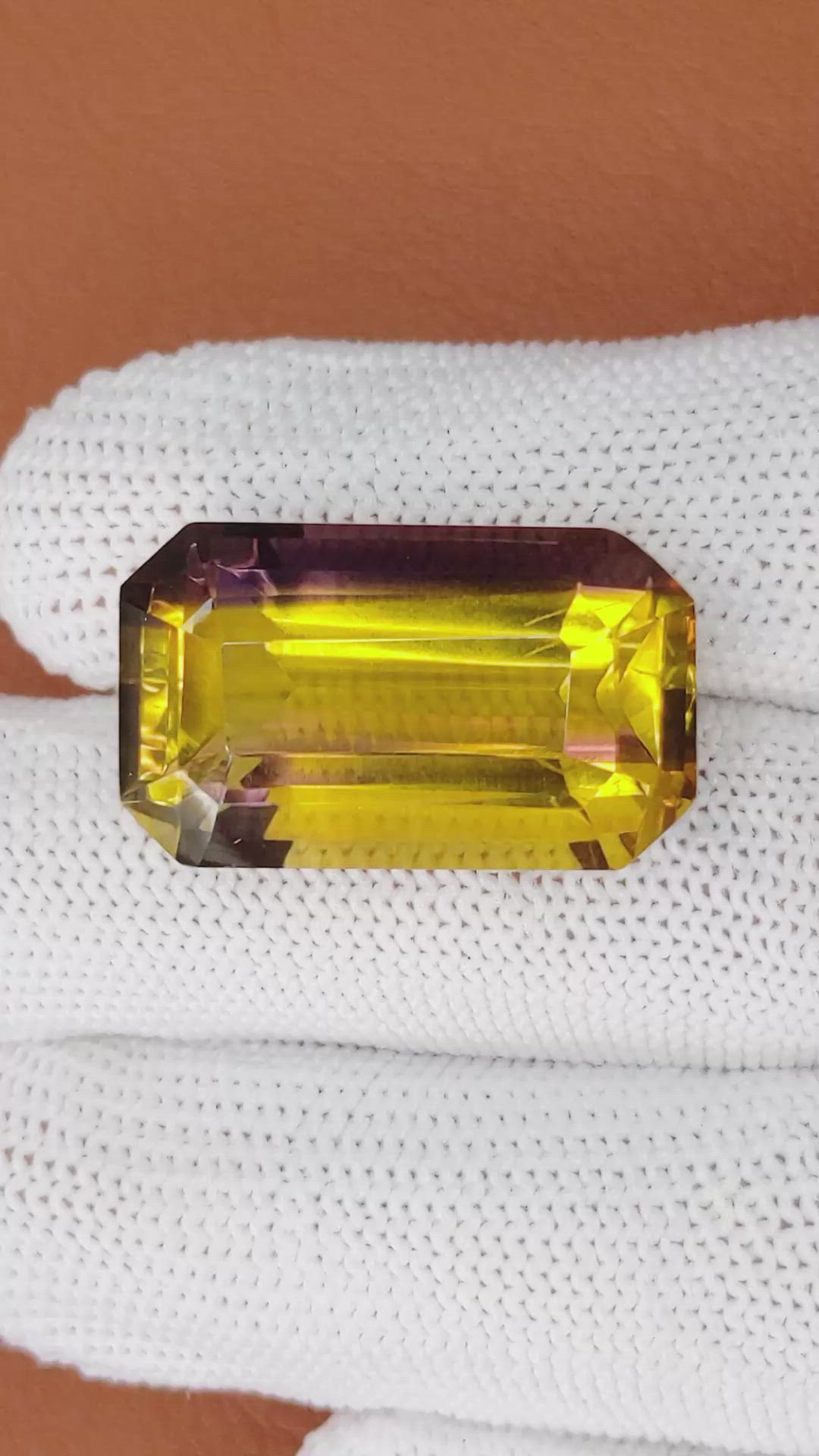 33.59 Ct. Bi Color Ametrine from Madagascar Size Video