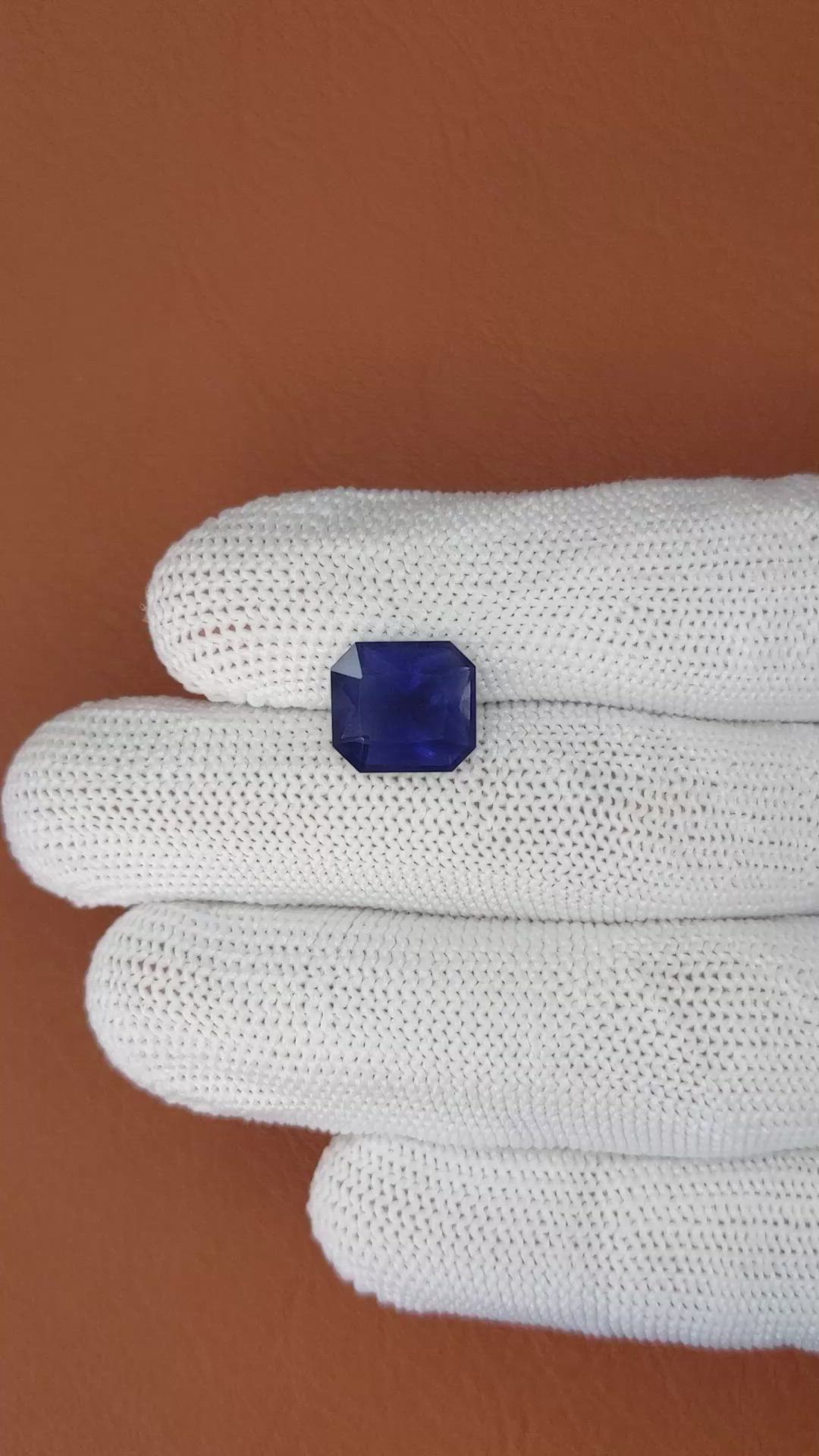 4.06 Ct. Purplish Blue Iolite from Tanzania Size Video
