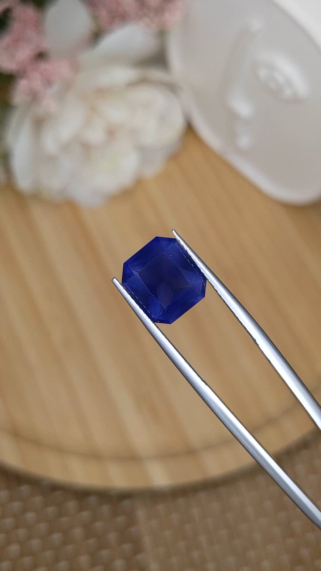 4.06 Ct. Purplish Blue Iolite from Tanzania Size Video