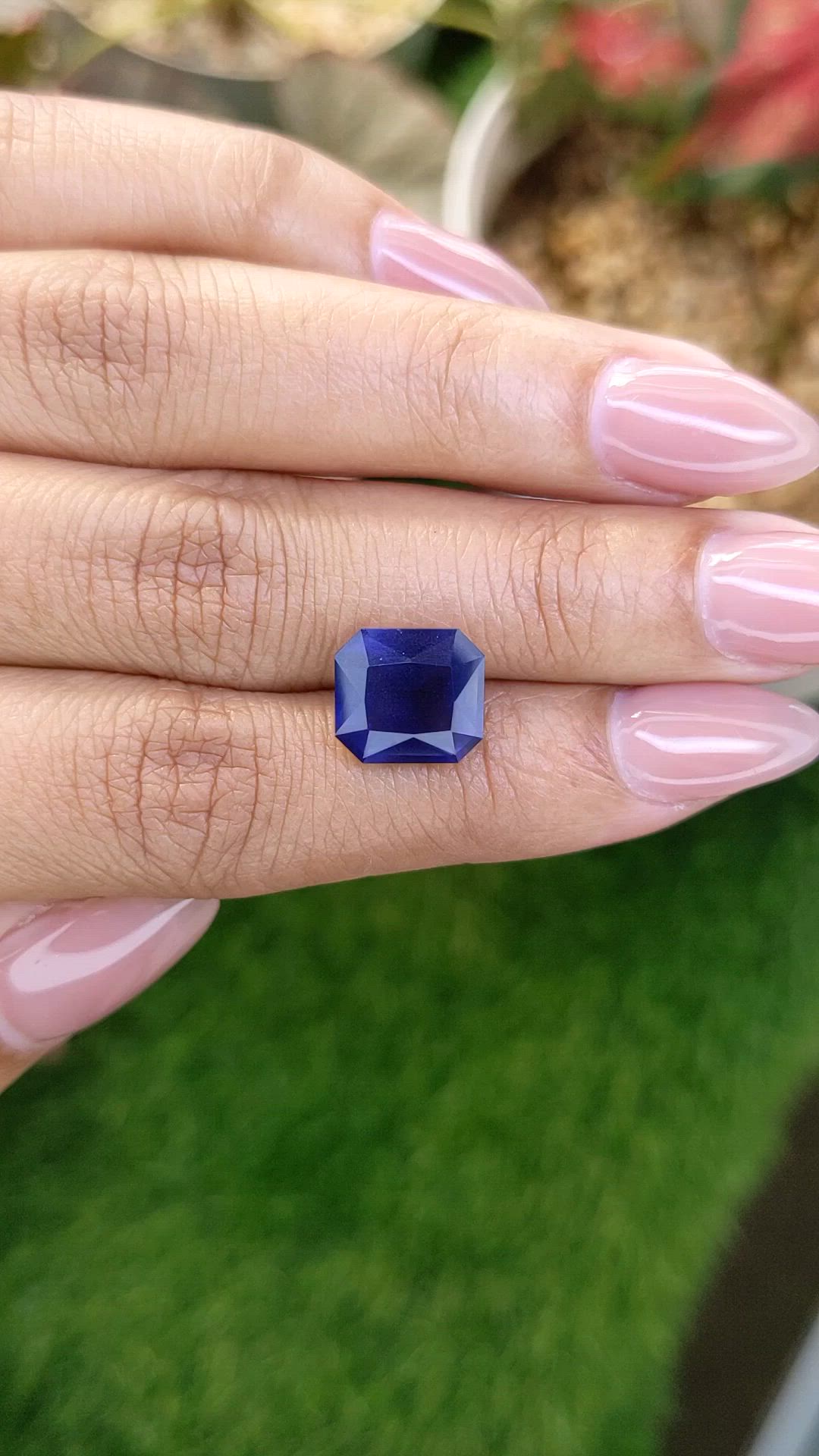 4.06 Ct. Purplish Blue Iolite from Tanzania Size Video