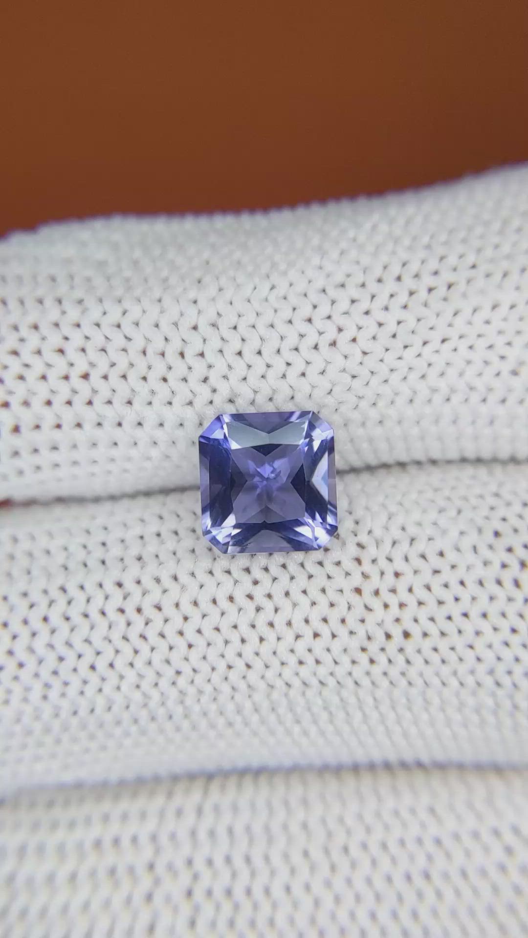 1.79 Ct. Violet Iolite from Tanzania Size Video
