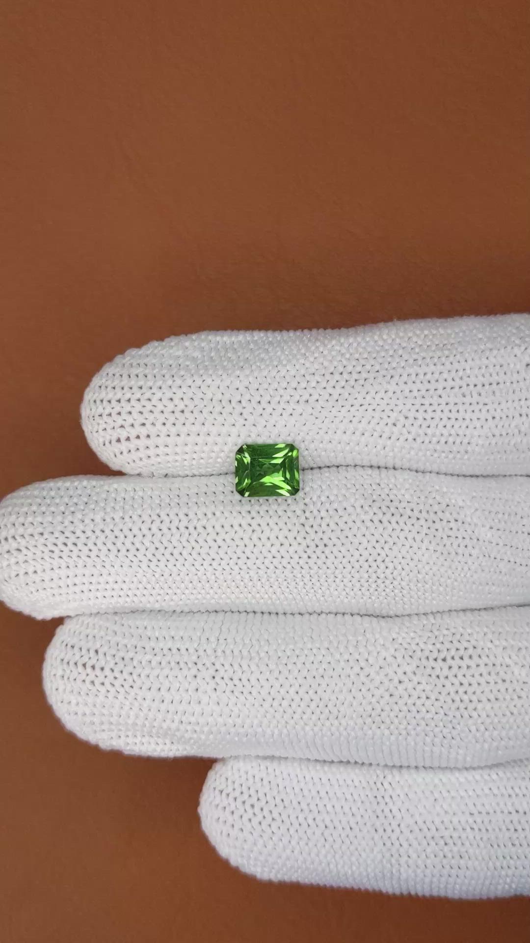 1.43 Ct. Green Zircon from Ceylon (Sri Lanka) Size Video