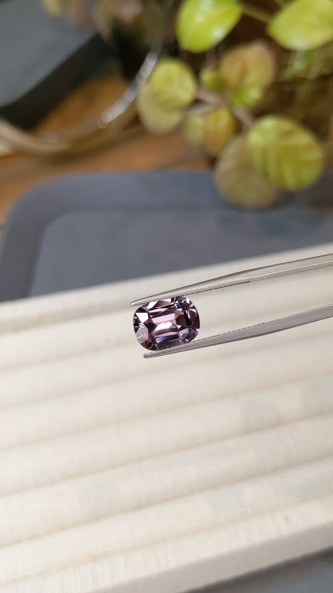 3.92 Ct. Purple Spinel from Burma (Myanmar) Size Video