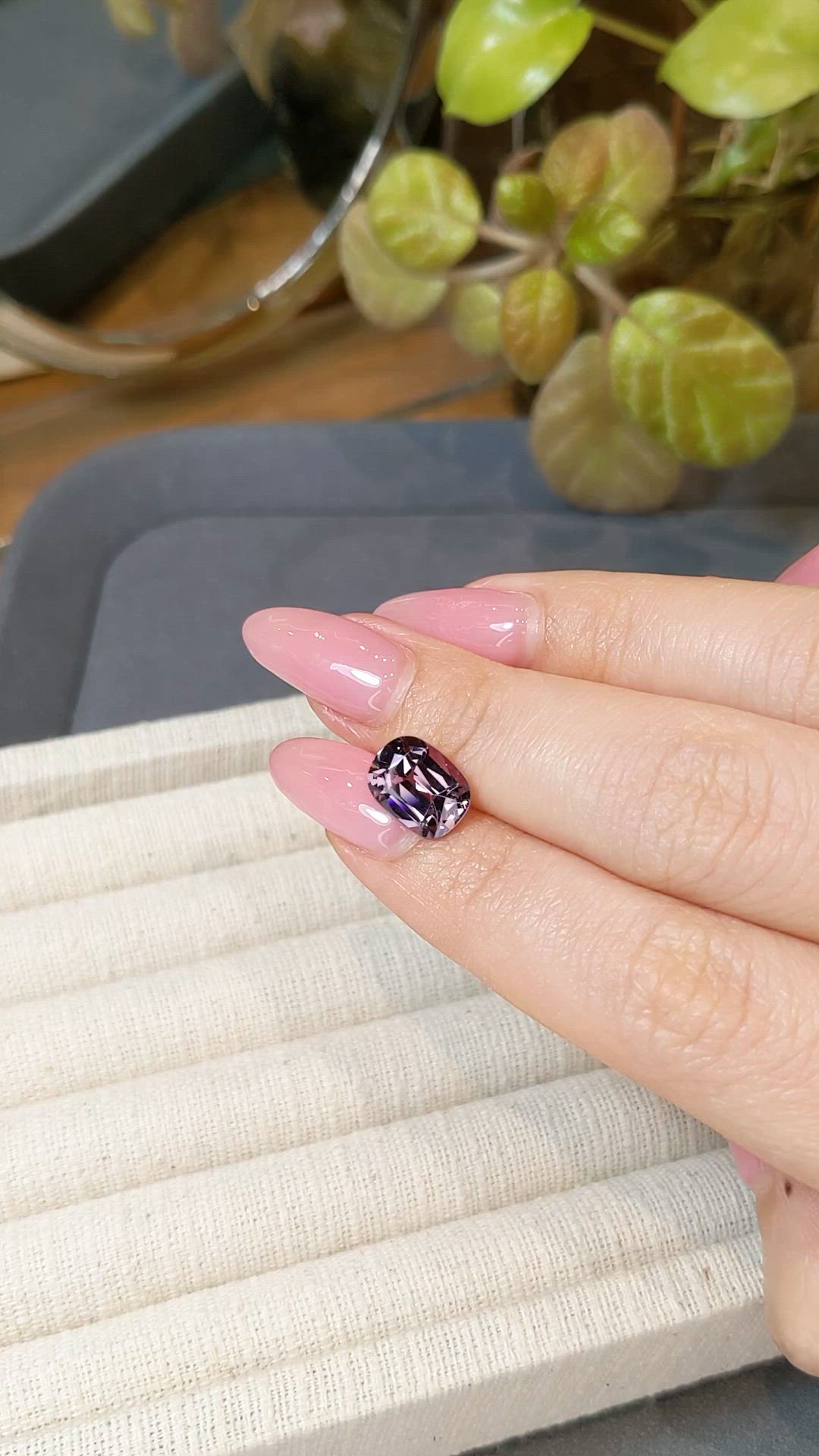 3.92 Ct. Purple Spinel from Burma (Myanmar) Size Video