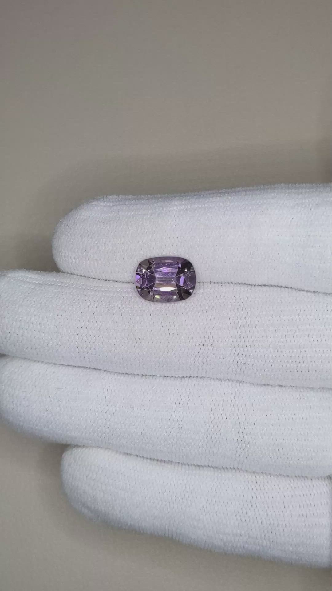3.92 Ct. Purple Spinel from Burma (Myanmar) Size Video