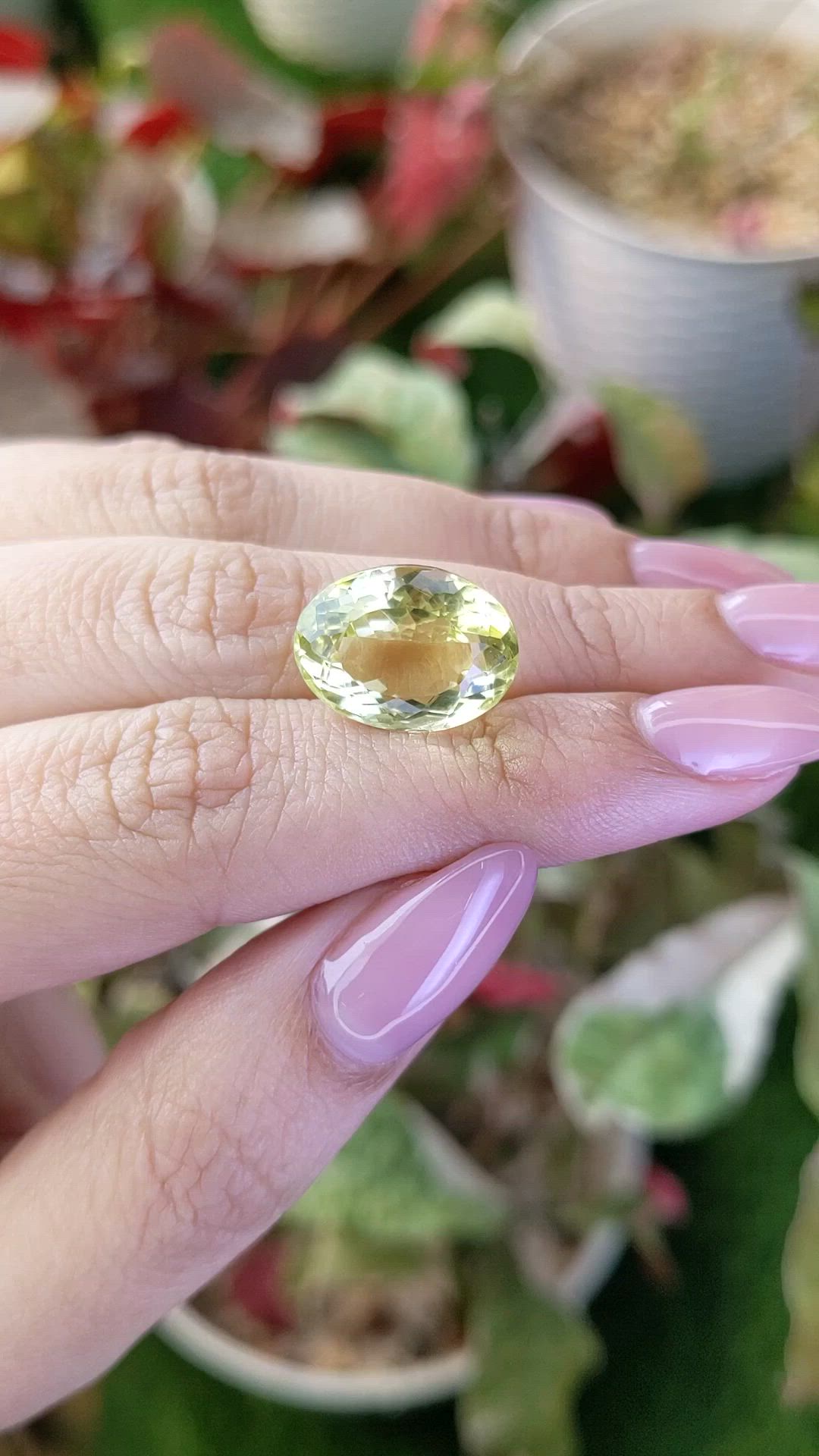 10.16 Ct. Lemon Quartz from Brazil Size Video