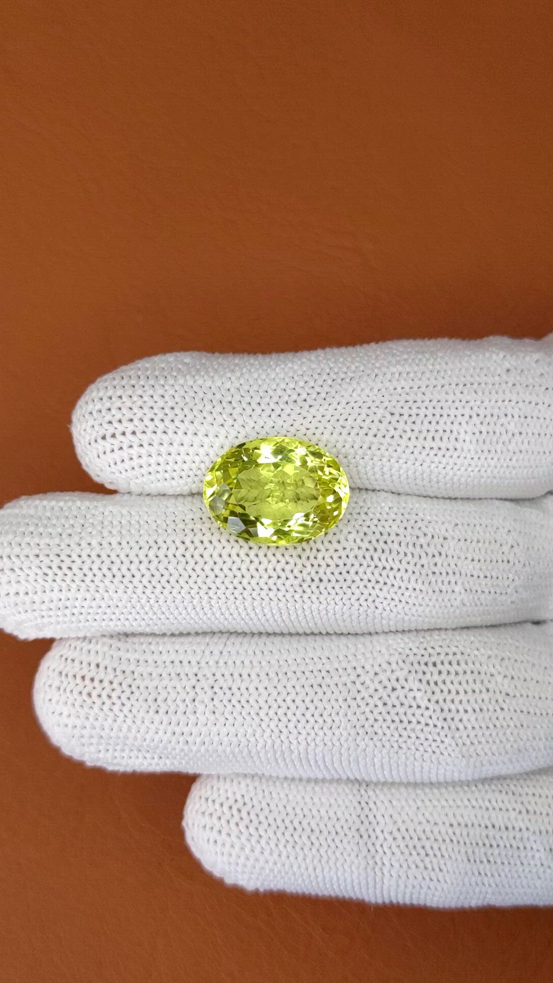 10.16 Ct. Lemon Quartz from Brazil Size Video