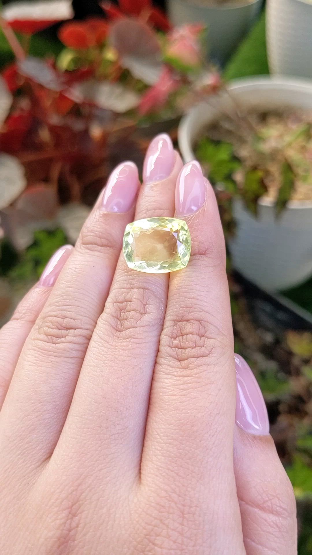 11.25 Ct. Lemon Quartz from Brazil Size Video