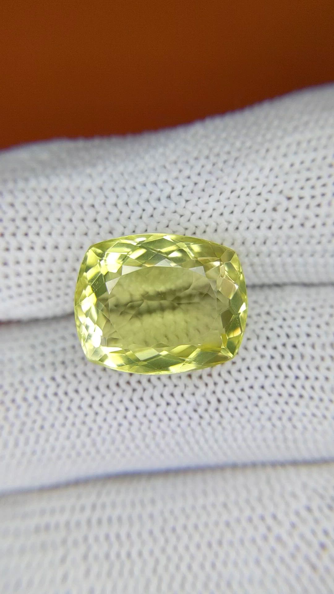 11.25 Ct. Lemon Quartz from Brazil Size Video