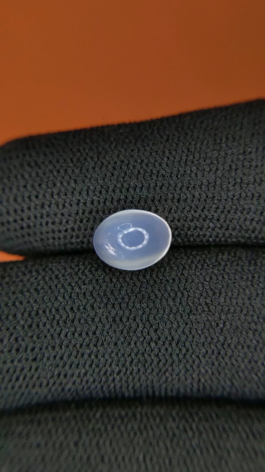 2.27 Ct. White Cabochon Moonstone from Ceylon (Sri Lanka) Size Video