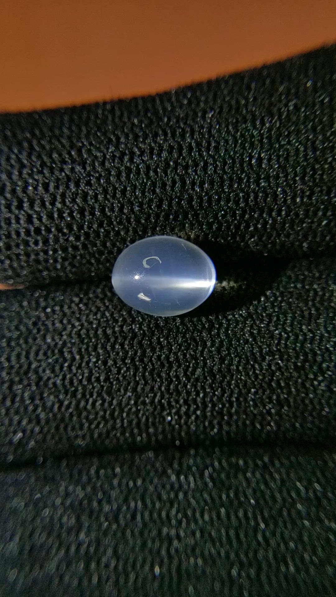 2.27 Ct. White Cabochon Moonstone from Ceylon (Sri Lanka) Size Video