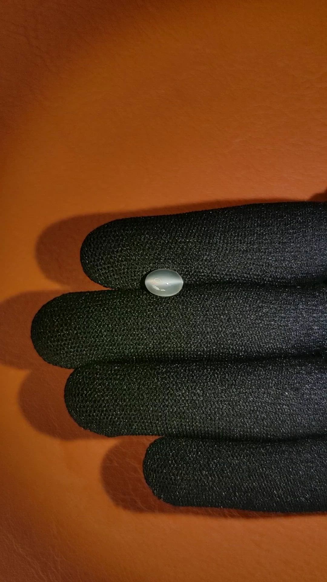 1.72 Ct. White Cabochon Moonstone from Ceylon (Sri Lanka) Size Video