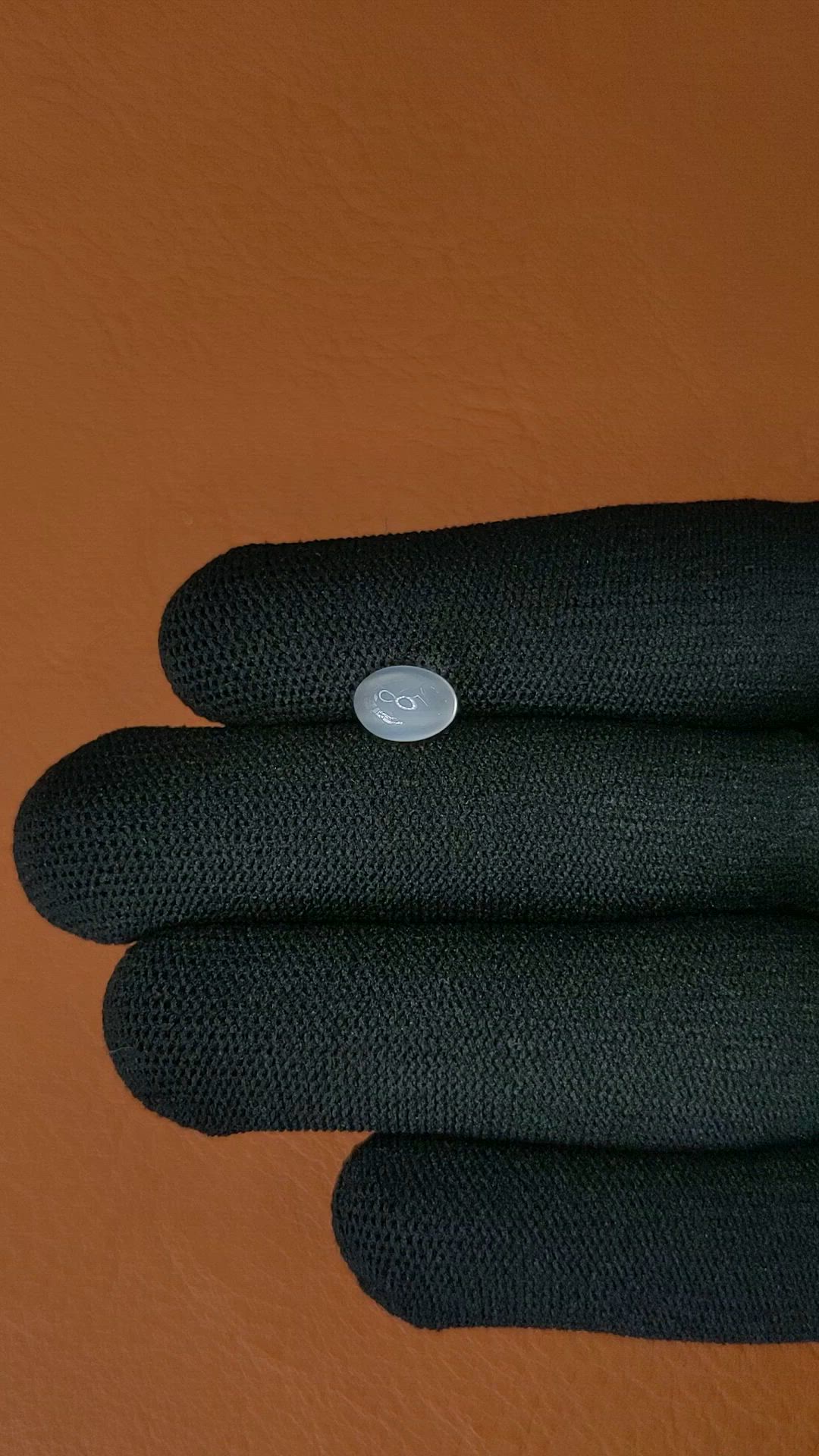 1.72 Ct. White Cabochon Moonstone from Ceylon (Sri Lanka) Size Video