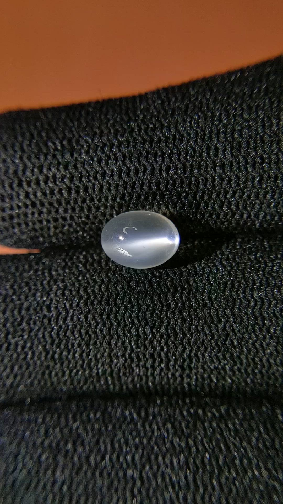 1.72 Ct. White Cabochon Moonstone from Ceylon (Sri Lanka) Size Video