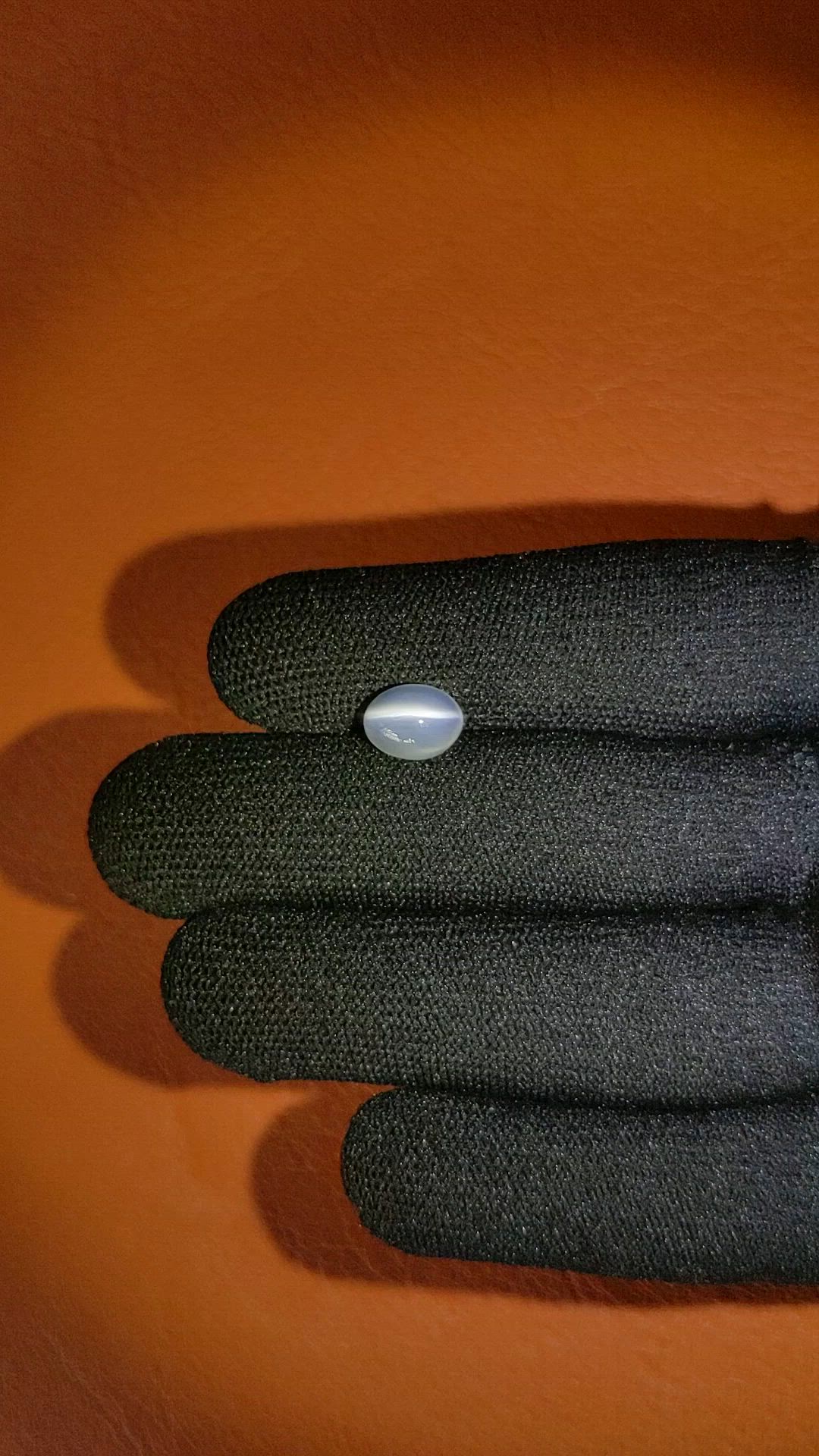 2.18 Ct. White Cabochon Moonstone from Ceylon (Sri Lanka) Size Video