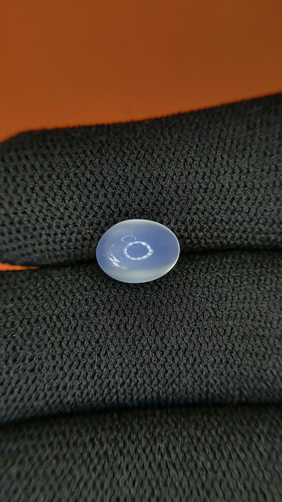 2.18 Ct. White Cabochon Moonstone from Ceylon (Sri Lanka) Size Video