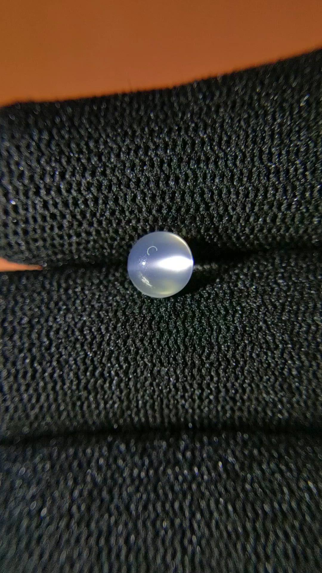 0.80 Ct. White Cabochon Moonstone from Ceylon (Sri Lanka) Size Video
