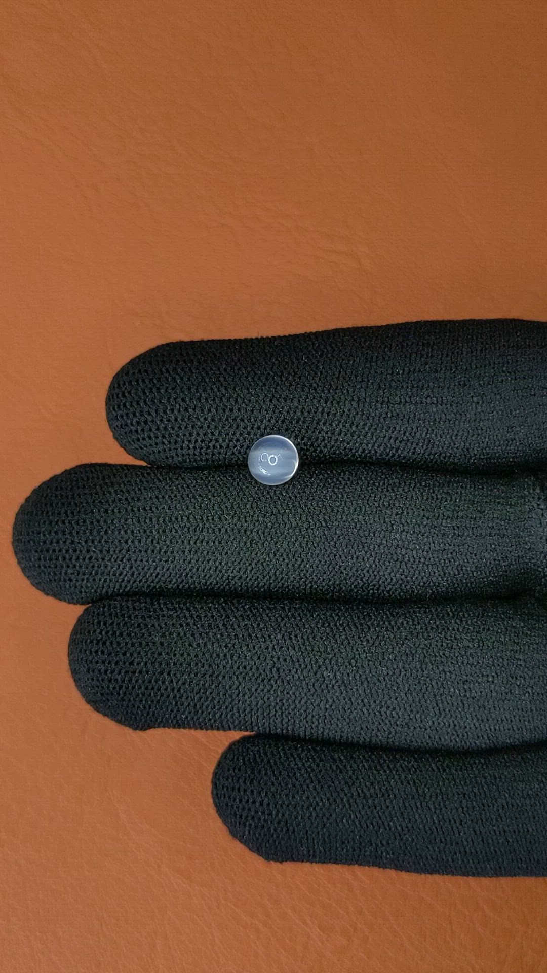 0.98 Ct. White Cabochon Moonstone from Ceylon (Sri Lanka) Size Video