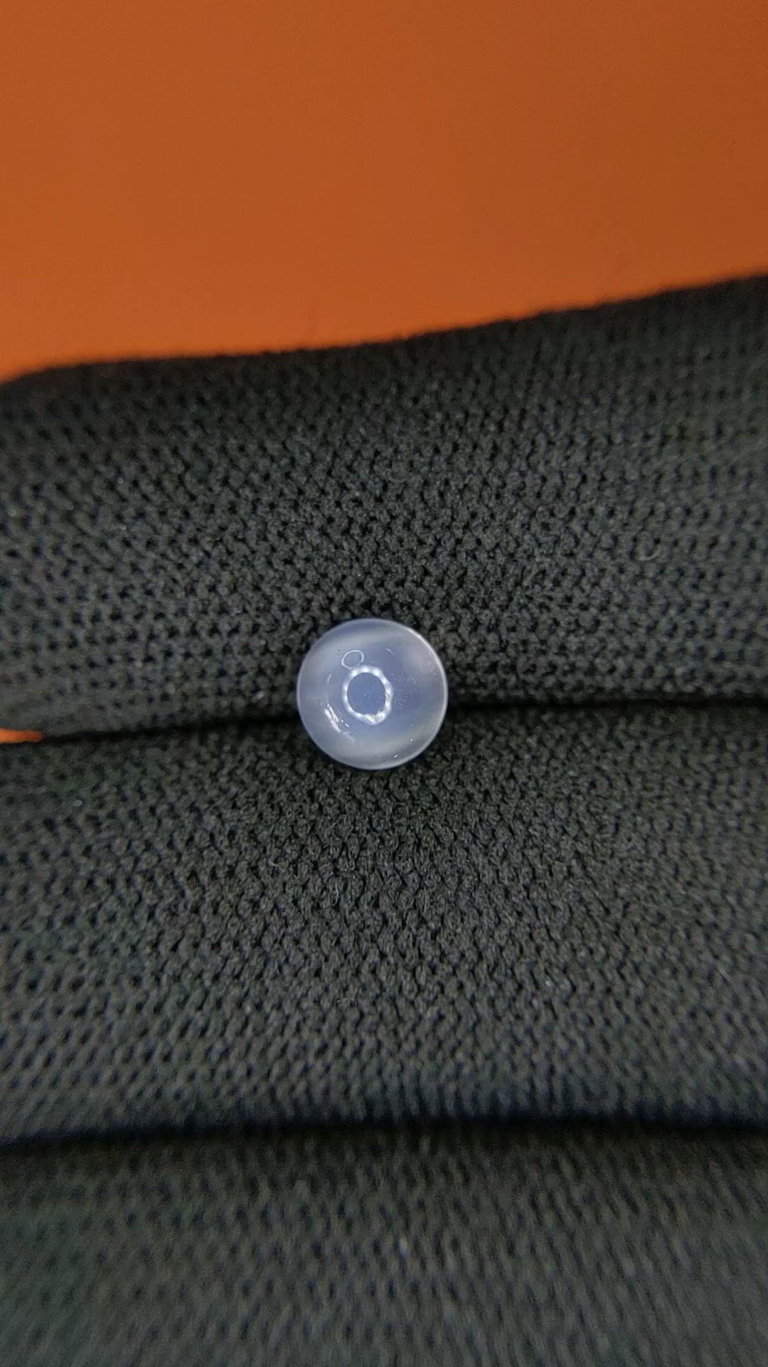 1.00 Ct. White Cabochon Moonstone from Ceylon (Sri Lanka) Size Video