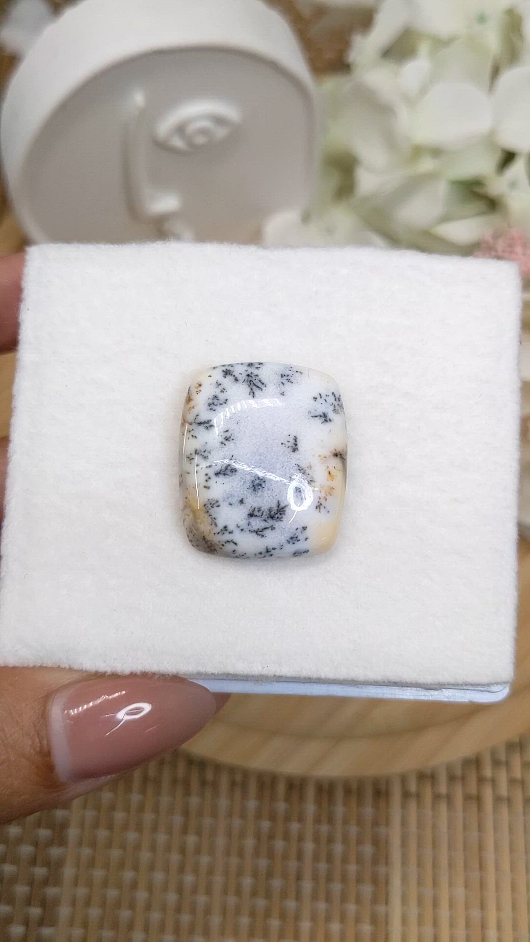 22.29 Ct. Multi Color Cabochon Agate from Madagascar Size Video