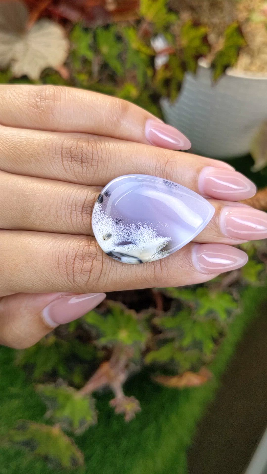 39.36 Ct. Multi Color Cabochon Agate from Madagascar Size Video